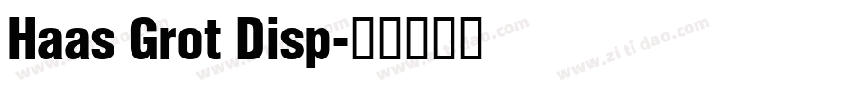 Haas Grot Disp字体转换